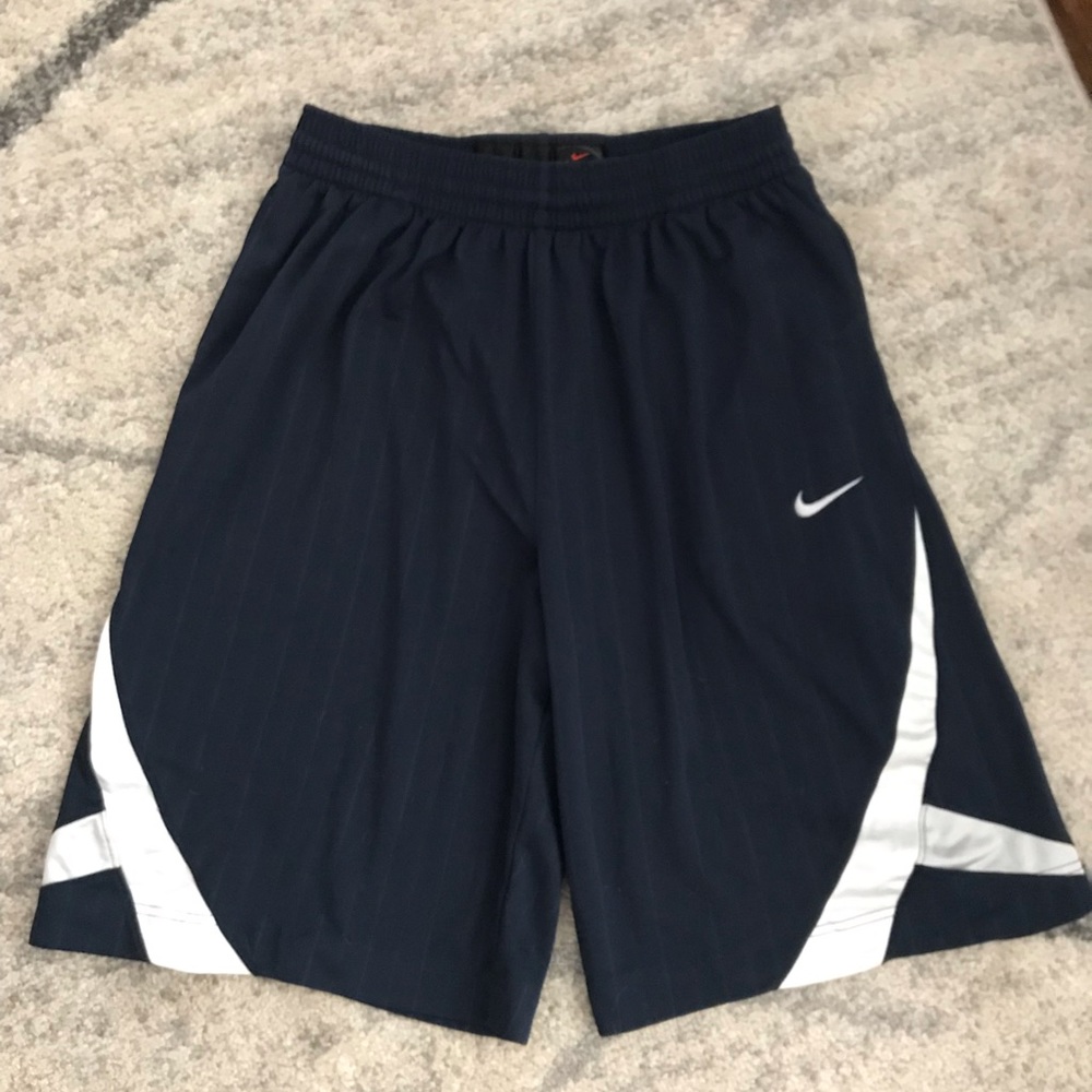 Blue Nike basketball shorts